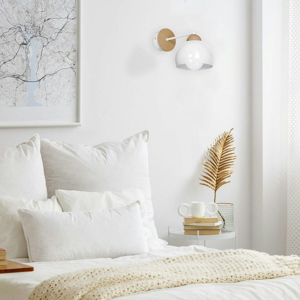 image 1 of Milagro Wall Lamp Dama White 1XE27