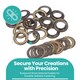 image 2 of 30mm Brass Eyelets with Washers for Arts & DIY Projects - 10 Pcs