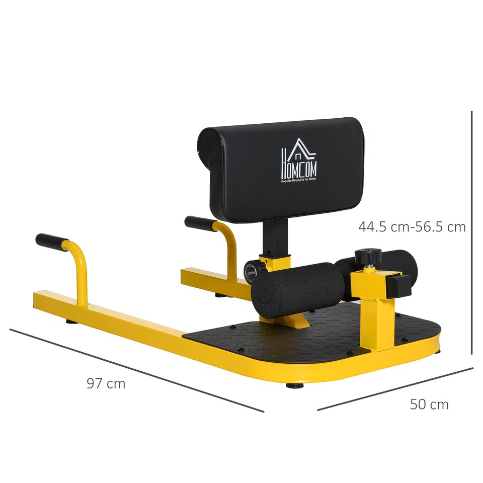 image 1 of HOMCOM 3 IN 1 Squat Machine Sit Up Push Up Gym Work Out Leg Exercise Adjustable