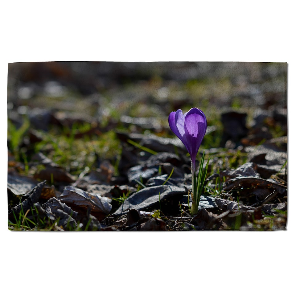 image 1 of autumn flower bloom in nature Designer Bath Towel | Multi