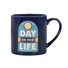 The Beatles | A Day in The Life | Blue Ceramic Coffee Mug | Official Merchandise | Workshop, Garage & Record Desk Companion | Father’s Day Gift for Dad
