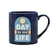 image 1 of The Beatles | A Day in The Life | Blue Ceramic Coffee Mug | Official Merchandise | Workshop, Garage & Record Desk Companion | Father’s Day Gift for Dad