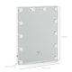 image 5 of HOMCOM Hollywood Mirror with Lights for Makeup Dressing Table, Lighted Vanity Mirror with 12 Dimmable LED Bulbs and USB Plug in Power Supply, White