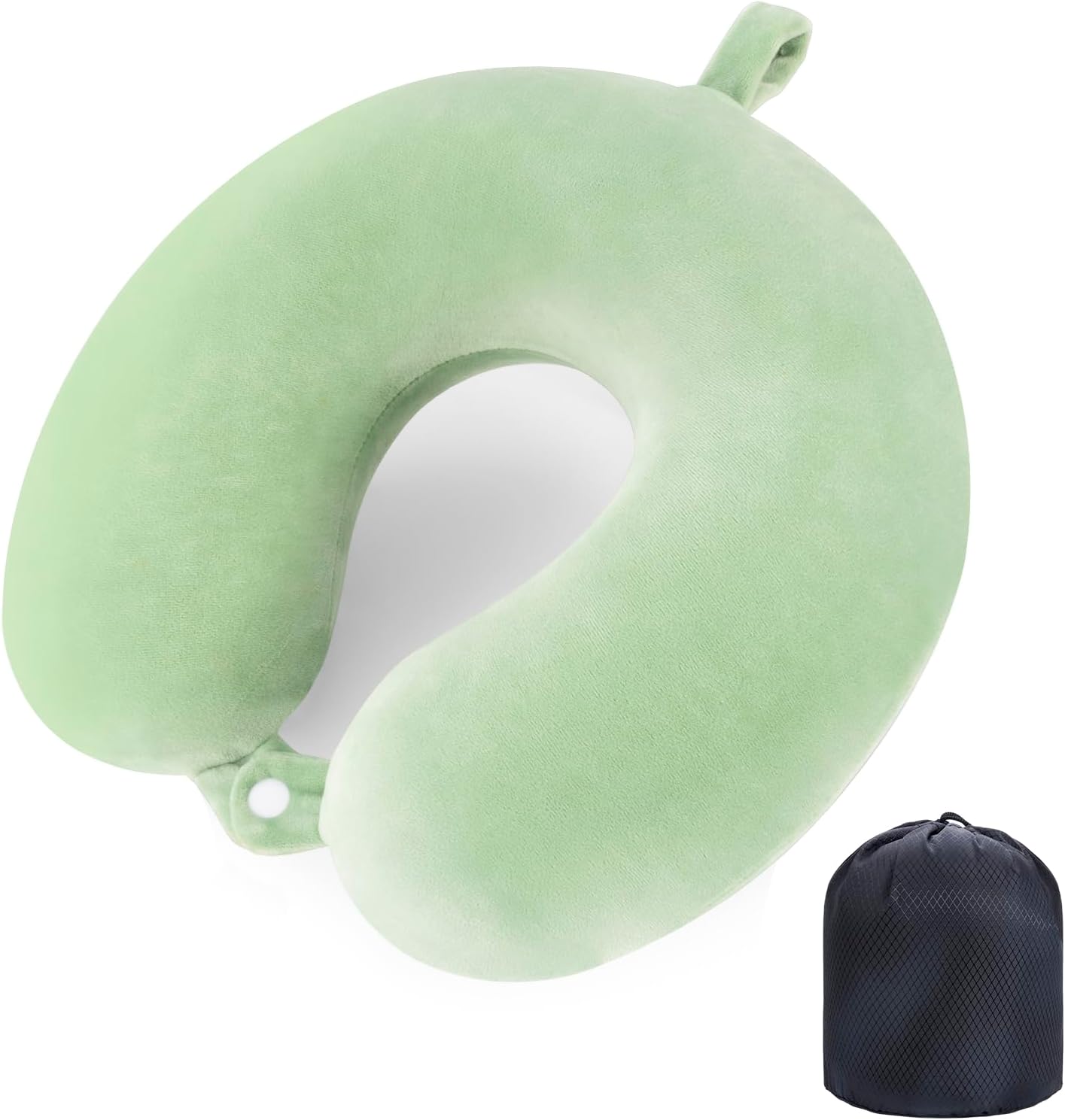 Travel Neck Pillow With Storage Bag Memory Foam Head Support Flight Pillows Cushion for Airplane Train Car Office Travel Essential for a Long Hauls Sl