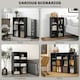 image 6 of HOMCOM Cubic Cabinet Bookcase Storage Shelves for Home Office, Black