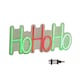 image 1 of 40cm x 18cm Light up Ho Ho Ho Christmas Neon Flex Hanging Sign
