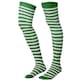 image 3 of Striped knee high socks green-white