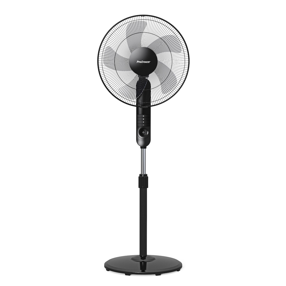 image 1 of Pro Breeze 16inch Pedestal Fan - Black