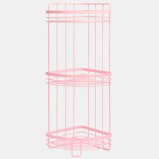 OHS 3 Tier Shower Caddy Freestanding Bathroom Corner Shelf Organiser