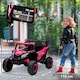 image 5 of AIYAPLAY 12V Kids Ride On Car, Electric Car for Kids UTV with Remote Control, Slow Start, Suspension System, LED Lights, Music, USB Port, for Boys Girls 3-5 Years | Pink