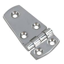 Polished Door Hinge Stainless Steel 76mm x 38mm 316 Marine Cabin Hatch Silver