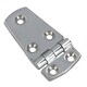 image 1 of Polished Door Hinge Stainless Steel 76mm x 38mm 316 Marine Cabin Hatch Silver