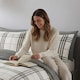 image 7 of Harris Check Polyester Duvet Cover Set with Pillowcase Grey | Double