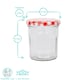 image 3 of Argon Tableware Glass Jam Jars with Lids - 250ml - Pack of 6
