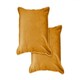 image 1 of Plush Velvet Cushion Cover 43cm x 43cm Ochre Yellow | Yellow