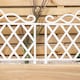 image 8 of Pack of 12 27cm White Plastic Garden Patio Lawn Border Fence Edging