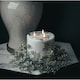 image 2 of Hill Interiors Luxe Collection Marble Effect 3 Wick Electric Candle - White/Black - 30cm x 15cm x 15cm