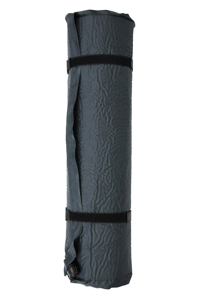 image 1 of Mountain Warehouse Adventure Self Inflating Mat Lightweight Waterproof Mattress | Grey | One Size