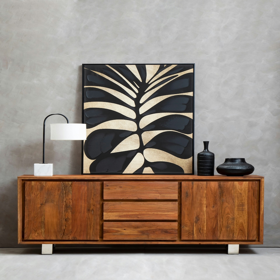 image 1 of Interiors by Premier Acacia Two Door Sideboard Brown
