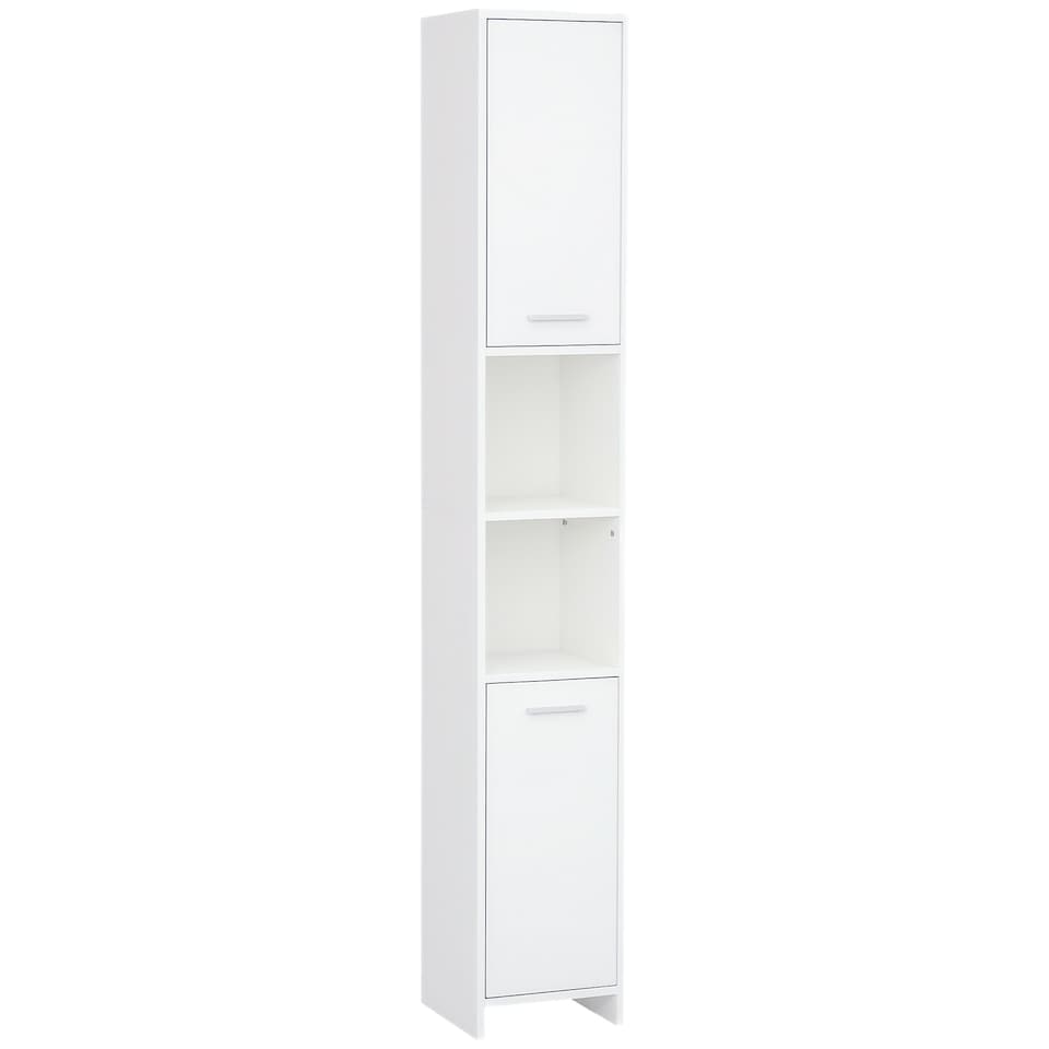 image 1 of HOMCOM Storage Cabinet For Bathroom Bedroom Freestanding w/Door Cupboard&Shelves