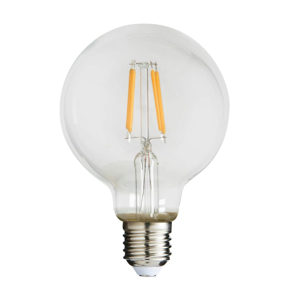 image 1 of BHS 4 Watt LED ES E27 Vintage Filament Globe Bulb | Clear | Warm White | 1