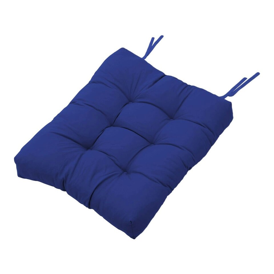 image 1 of Living and Home Set of 2 Outdoor Lounge Chair Cushions, Navy Blue