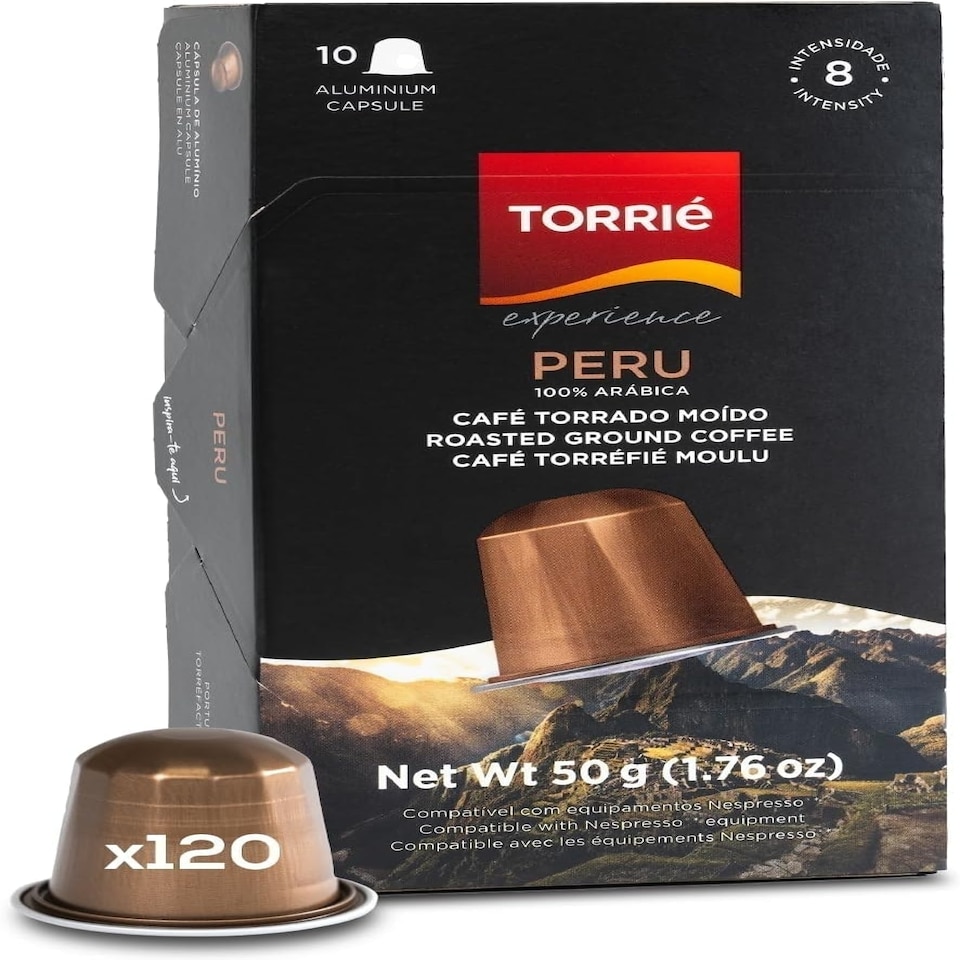 image 1 of Peru Aluminium Nespresso ® Compatible Coffee Capsules (120 Pods)