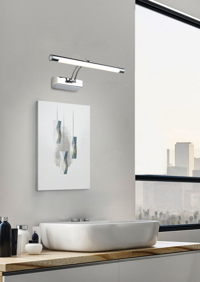 image 1 of Fino Integrated LED Picture Light Chrome