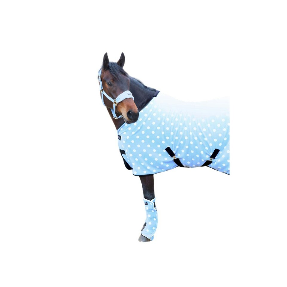 image 1 of Supreme Products Dotty Fleece Horse Rug - Beautiful Blue - 6´ 9"