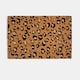 image 3 of OHS Leopard Print Coir Doormat Non Slip Door Rug | Brown | 40 x 60cm