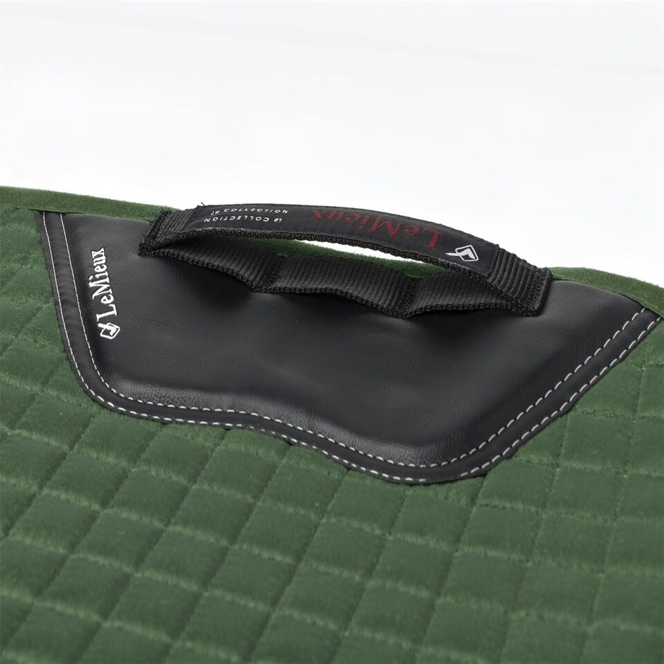 image 1 of LeMieux Suede Dressage Square Blue | X-Large