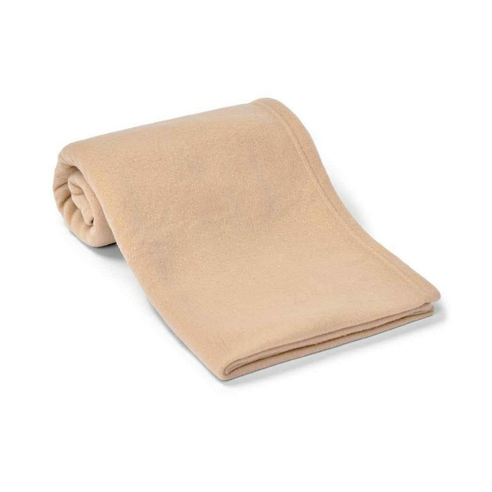 Brand Lab Plain Polar Fleece Dog Blanket - Camel - 150cm x 100cm