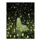 image 3 of Diwali At Dusk Whimsical Portrait Home Decor Black Framed Wall Art Print A4