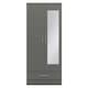 image 2 of Nevada 2 Door 1 Drawer Mirrored Wardrobe Grey | 3D Effect Grey