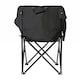 image 6 of Harbour Housewares Premium Folding Camping Chairs with Pockets & Carry Bag - Black - Pack of 2 | Black | Black