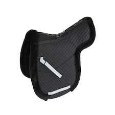 Performance Lined Horse Numnah - Black - 15in - 16.5in