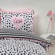 image 6 of Dalmation Polycotton Reversible Duvet Cover Set with Pillowcase Pink | Single