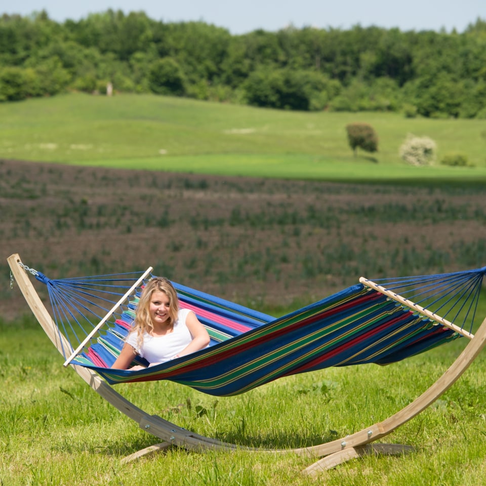 image 1 of Aruba Single Spreader Bar Hammock Juniper