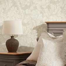 Eternal Leaf Wallpaper in Taupe and Cream Multi