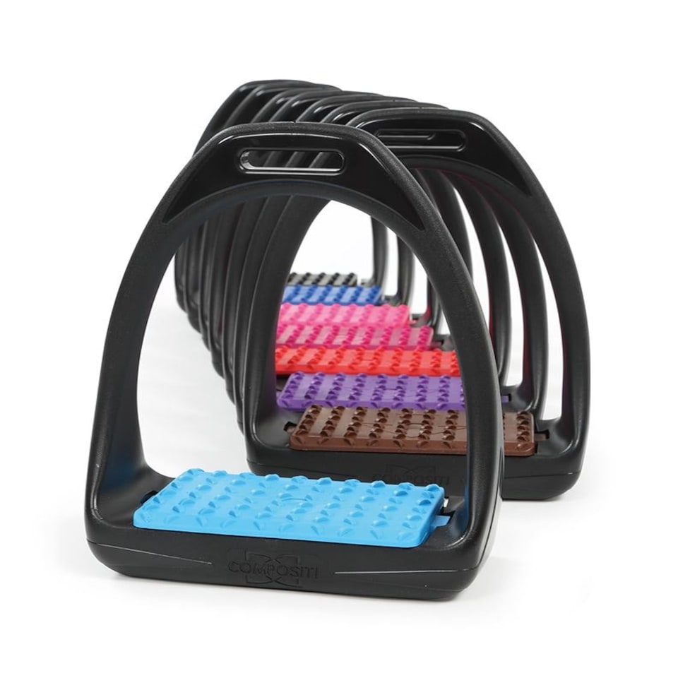 image 1 of Shires Compositi Reflex Stirrups Blue | One Size