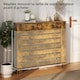 image 7 of HOMCOM Radiator Cover with Drawer, Horizontal Slat, 111cm, Rustic Brown