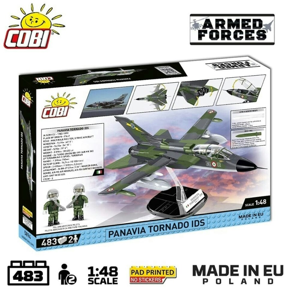 image 1 of Panavia Tornado IDS brick plane model - COBI 5894 - 493 bricks