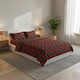 image 2 of Thermal Flannelette Tartan Duvet Cover Set Warm Brushed Cotton Bedding | Red | Single