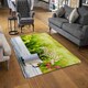 image 2 of Spring Daisies Rug Green | XL