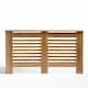 image 4 of OHS Wood Effect Radiator Cover Sideboard Shelf - Large | Brown | Dark Wood