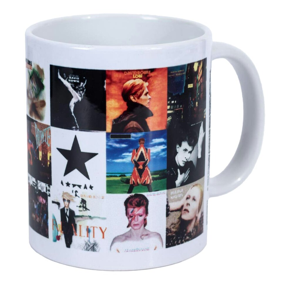 image 1 of David Bowie Album Collage 315ml Mug - Multicoloured - One Size