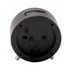 image 4 of Wm.Widdop Round Alarm Clock Sweep Movement with Silver Hands & Feet - Black Black