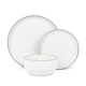 image 3 of 12pc Stackable Purple Dinner Set
