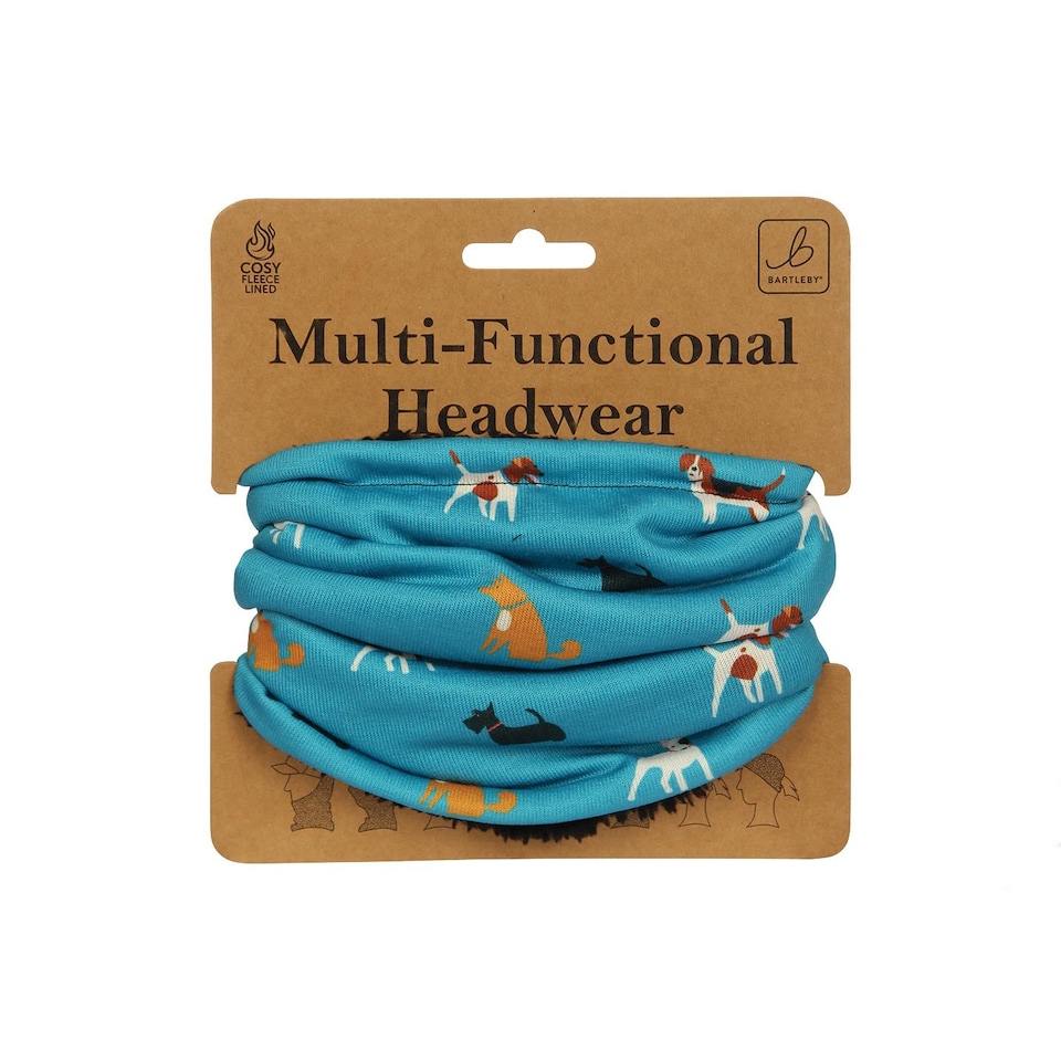 Bartleby Multifunctional Fleece Lined Snood Headwear Doggy Diva
