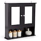 image 1 of VonHaus Shrewsbury Black Bathroom Mirror Cabinet with Storage